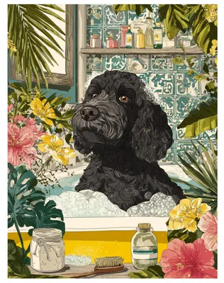 Diamond Painting Hund 30x40 cm, DIY-Bastelset für Erwachsene