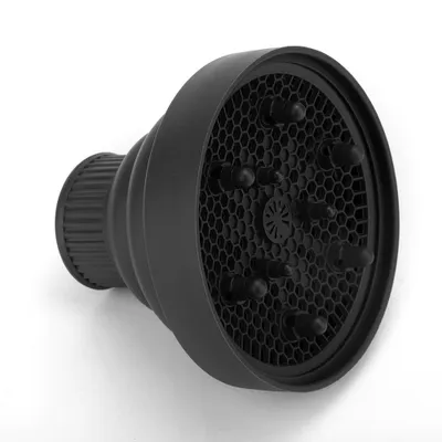 Produktbild von Professionelle, zusammenklappbare Haartrockner-Diffusor-Abdeckung, Friseur-Gebläse-Windschutz (schwarz)