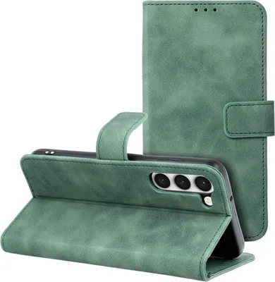 Produktbild von König Design Hülle kompatibel mit Apple iPhone 12 / 12 Pro Kunstleder Handyhülle - Handy Case Grün