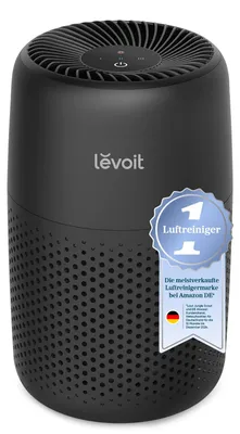 Produktbild von Levoit CoreMini Luftreiniger für Schlafzimmer, Energieverbrauch 7W, Schwarz