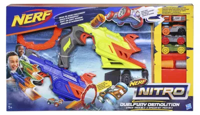 Zdjęcie produktu dla Nerf Nitro DuelFury Demolition, 5 lat(a), Niebieski, Zielony, Szary, Pomarańczowy