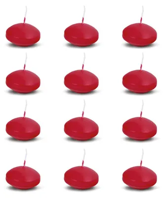 Zdjęcie produktu dla DONAU HOME Zestaw pływających świec / Czerwone / 12 sztuk / 2,8 x Ø 4,8 cm / Czas palenia: 4 godziny