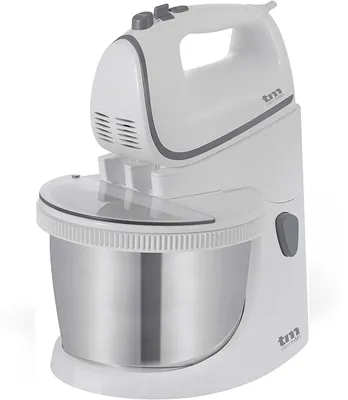 Knetmaschine 450 W, 2,5 l Schüssel, Knethaken, Schneebesen, Edelstahl