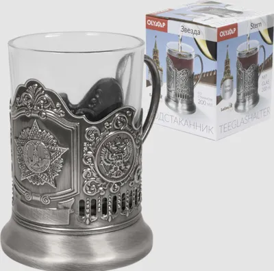 Produktbild von OLYMP Teeglashalter mit Teeglas Sternmotiv 200ml