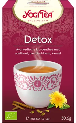 Produktbild von Yogi Tea Detox-Tee,  17 x 1,8 Gramm