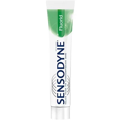 Productafbeelding van 3x Sensodyne F fluoride tandpasta, 75 ml (3 x 75 ml)