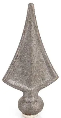 Produktbild von LogistSystem 1 Stück Zierspitze Metall - 110 x48mm (HxB) / Basis: ∅ 18 Zaundekoration 40.007