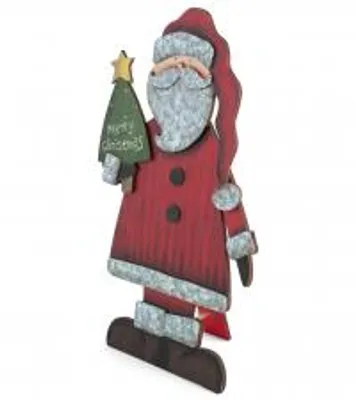 Immagine prodotto di H&H Babbo Natale In Legno Colorato Cm23X2X39