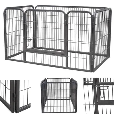 Obrázok produktu pre Ohrádka pre šteňatá 124x80x70cm voľný výbeh pre zvieratá Ohrada pre psy Ohrada pre mačky