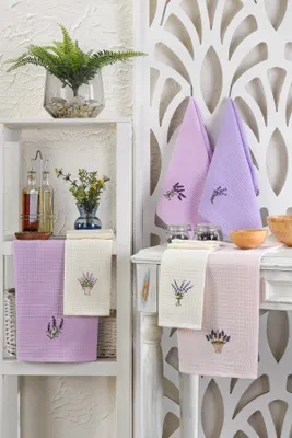 Produktbild von Mijolnir, Lavender, Küchenhandtuch-Set (6-teilig), Mehrfarbig, 100% BAUMWOLLE, 40 x 60 cm