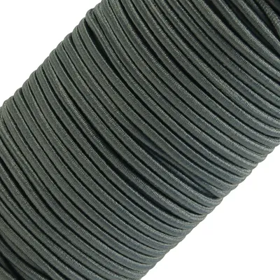 50m extra starke Gummikordel Gummischnur 3mm, eisengrau