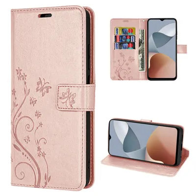 Produktbild von Hülle für ZTE Blade A54 Handy Tasche Handyhülle Wallet Case Klapphülle Flip Case Rosegold