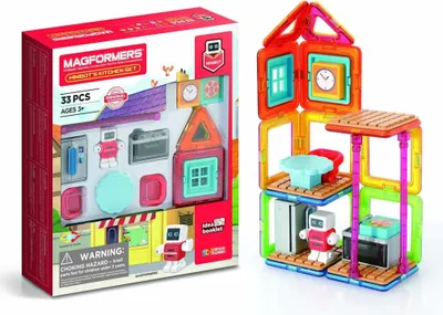 Productafbeelding van MAGFORMERS MINI Robot in de keuken, 33 stuks