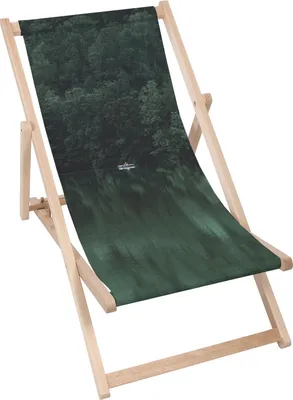 Produktbild von Dreamroots Liegestuhl klappbar Holz, Buchenholz bis zu 130 kg, Sonnenliege klappbar mit 3-stufiger Neigungsregulierung der Rückenlehne, Emerald
