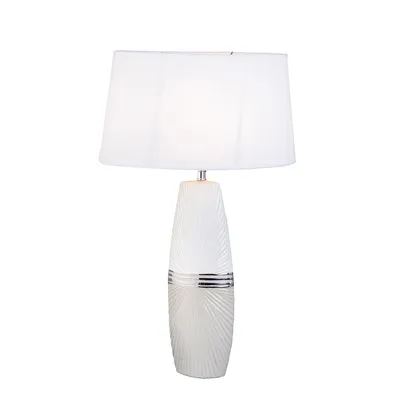 Immagine prodotto di GILDE Lampada da tavolo, "Bardolino", Vetroceramica, grigio, bianco, , L. 30 cm, H. 53 cm 47456