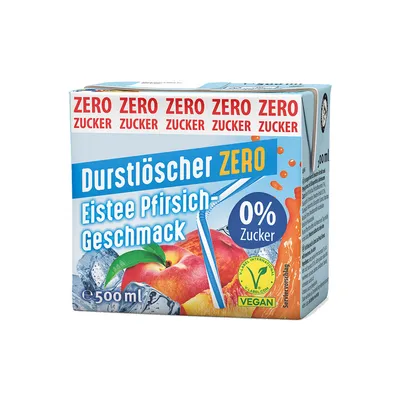 Image de Thé glacé désaltérant Pêche Zero goût intense 500ml