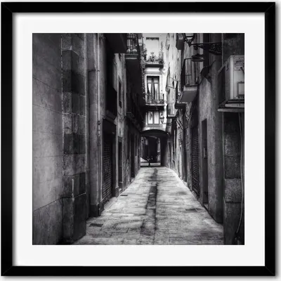Produktbild von Bild - 50 cm x 50 cm - MDF - Rahmen, Wandkunst - Barcelona Spanien
