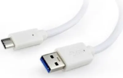 Produktbild von gembird USB 3.0 auf Type-C Kabel (AM/CM), 1,8 m, weiß