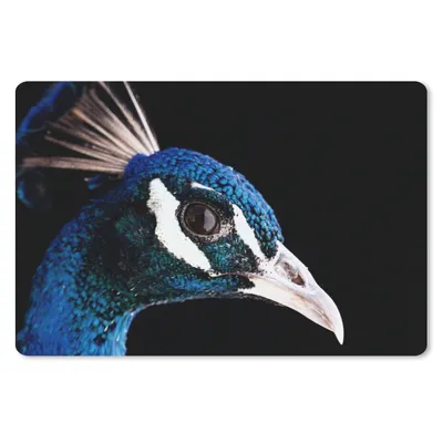 Produktbild von MuchoWow® Mauspad Mousepad Pfau - Tier - Blau 27x18 cm - Mousepads - Maus Mat - Pad - Mausunterlage - Büroartikel - Desk Matten