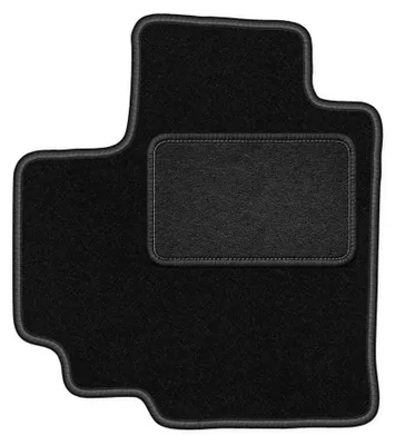 Image de Tapis conducteur en moquette pour Suzuki Celerio 2014- (à hayon) – 1 pièce, noir, sur mesure – Wielganizator LUX