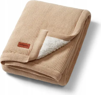 Produktbild von Babyono Kinderdecke 75x100 cm Baumwolle Sherpa Beige Modell 1659/02