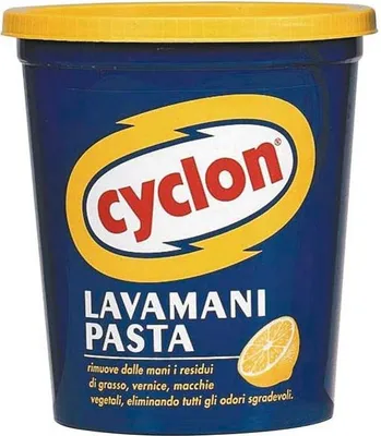 Produktbild von Cyclon D6019, Hände, Cremeseife, Polypropylen (PP), Rund, Blau, Gelb, Italien