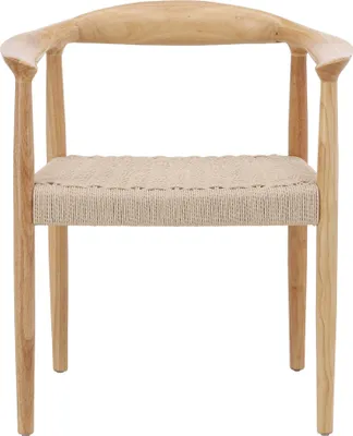 Image de Lovön chaise de salle à manger accoudoirs naturel.