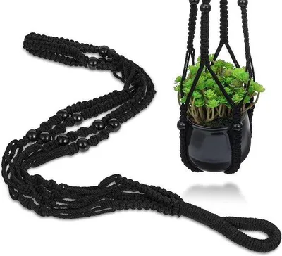 Zdjęcie produktu dla Bawełniany naszyjnik w stylu boho z kwiatowym wzorem i drewnianymi koralikami – 35 cali