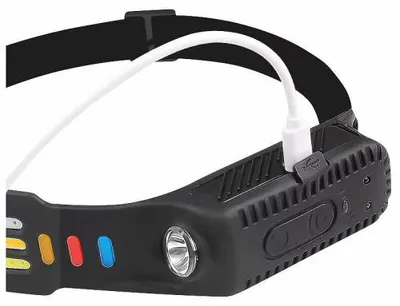 Image de Lampe frontale rechargeable avec capteur de mouvement