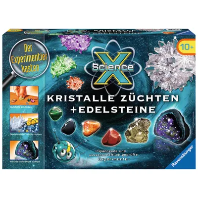 Zdjęcie produktu dla Ravensburger ScienceX Kristalle züchten + Edelsteine, 10 lat(a)