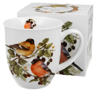 Produktbild von DUO World of Birds Becher 400 ml THE EURASIAN BULLFINCH (Eurasischer Dompfaff) New Bone China Porzellan