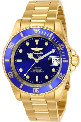 Image de Invicta 8930OB Montre homme, boîtier en or, bracelet en métal