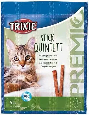 Obrázek produktu pro Trixie PREMIO Quintett tyčinky drůbeží/játra 5 x 5 g