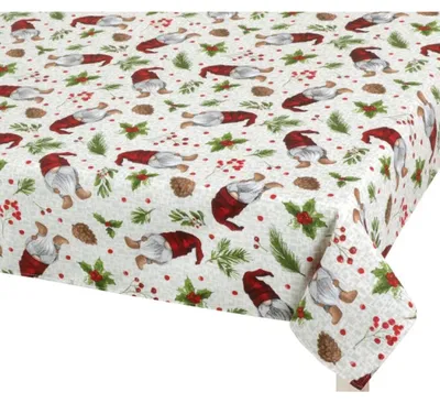 Obrázok produktu pre Vianočný obrus – 100 x 100 cm – zelený, červený, béžový