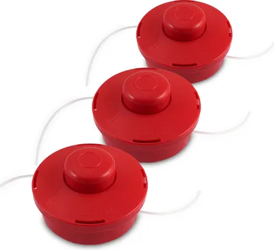 Produktbild von Bituxx Doppelfadenkopf für Motorsensen Freischneider Rasentrimmer mit M10 Aufnahme Rot 3x MS-13577
