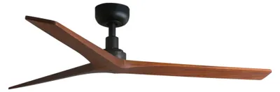 Immagine prodotto di Ventilatore da soffitto a risparmio energetico con telecomando Klim M Nero / Noce 125 cm