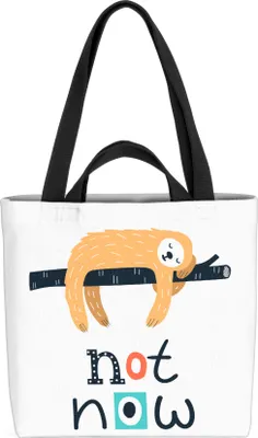 Produktbild von VOID Nicht jetzt Faultier Tasche 33x33x14cm,15l Einkaufs-Beutel Shopper Einkaufs-Tasche Bag