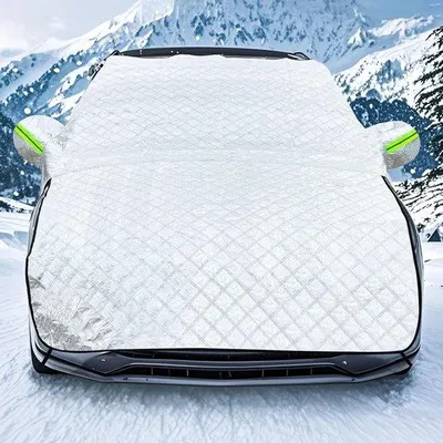 Immagine prodotto di Coperture invernali per auto, pieghevoli, universali, impermeabili, anteriori, di protezione (220x258 cm)