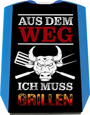 Produktbild von Aus dem Weg - ich muss grillen Parkscheibe mit 2 Einkaufswagenchips