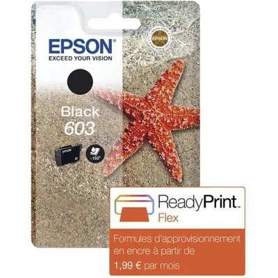 Immagine prodotto di EPSON 603 Black Ink Cartridge - Starfish (C13T03U14010)