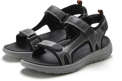 Produktbild von AUTHENTIC LE JOGGER Trekkingsandale Sommerschuh, Freizeitschuh, Herrensandale schwarz Größe 43