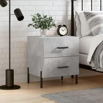 Obrázok produktu pre vidaXL Nočný stolík betónová sivá 40x35x47,5 cm odvodený výrobok z dreva