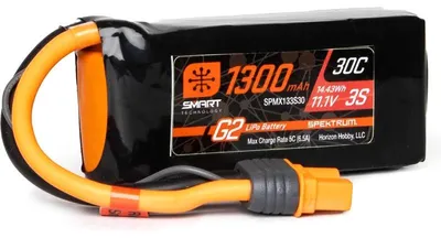 Zdjęcie produktu dla Spektrum Smart G2 LiPo 11.1V 1300mAh 30C IC3