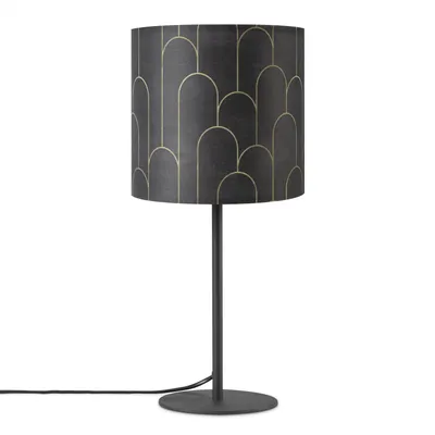 Produktbild von Tischlampe Nachttisch Stoffschirm Wandleuchte Wohnzimmer Tischleuchte Vintage