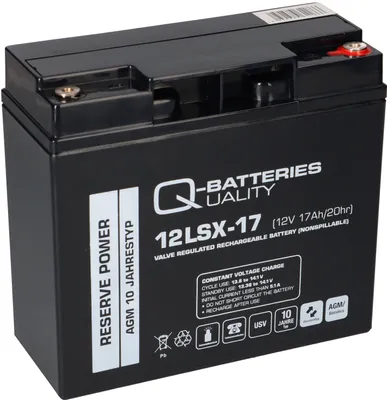 Immagine prodotto di Q-Batteries 12LSX-17 12V 17Ah batteria al piombo AGM 10 anni