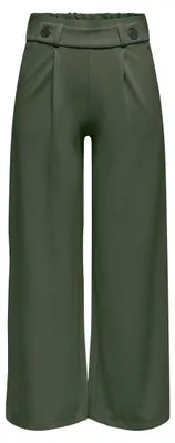 Image de JDY Damen Jdygeggo Life : Pantalon long, coupe droite, modèle JRS Noos, avec détails sur les jambes. Matière : Kambaba. Couleur : S