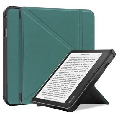 Image de Étui pour liseuse Kobo Sage 8 pouces : Smart Cover avec fonction support et mise en veille/réveil automatique, vert