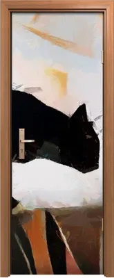 Produktbild von Türposter 70x200 cm Türaufkleber Türtapete Türfolie Klebefolie Das Katzensurreale Abstraktion