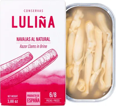 Produktbild von Conservas Luliña Schwertmuscheln in natürlicher Sauce – 6–8 Stück