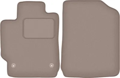 Image de Tapis de sol en velours pour Toyota Camry VII sedan (2007-2011) - tapis de sol avant LUX beige (2 pièces)